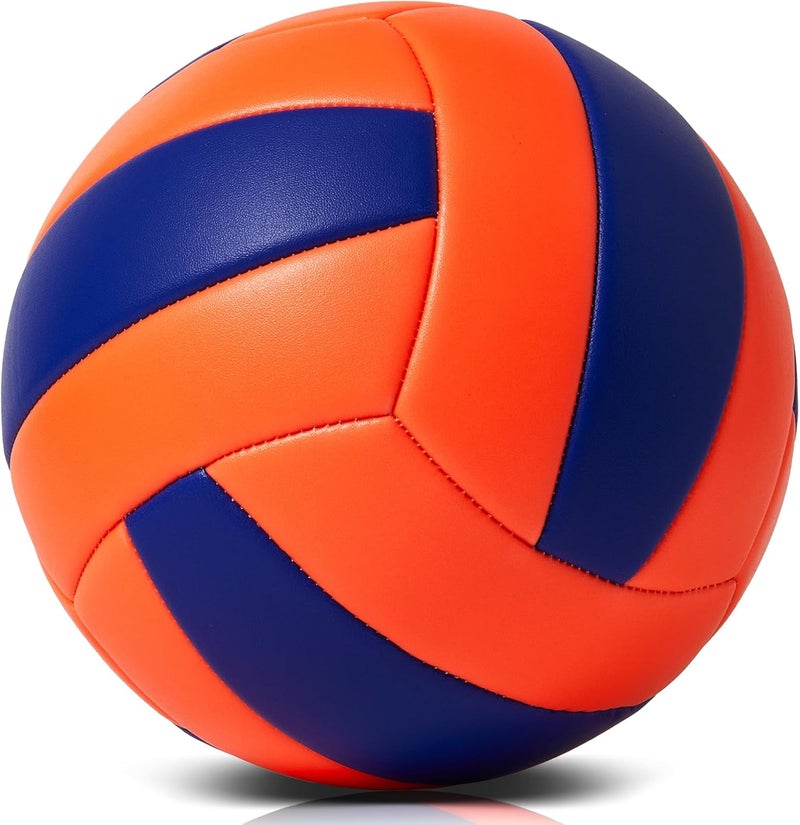 PECOGO Volleyball Size 5 PU Leather Soft Indoor Outdoor Volleyballs Sports Training Game Play Ball for Beginner, Teenager, Adult, 8.2 - Image 2